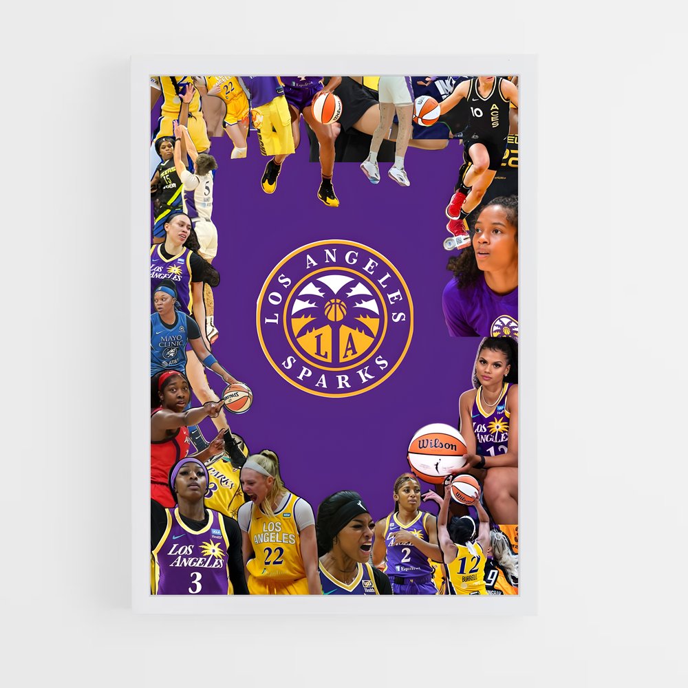 Poster Lueur Dorée – affiche Basketball (vue 3)